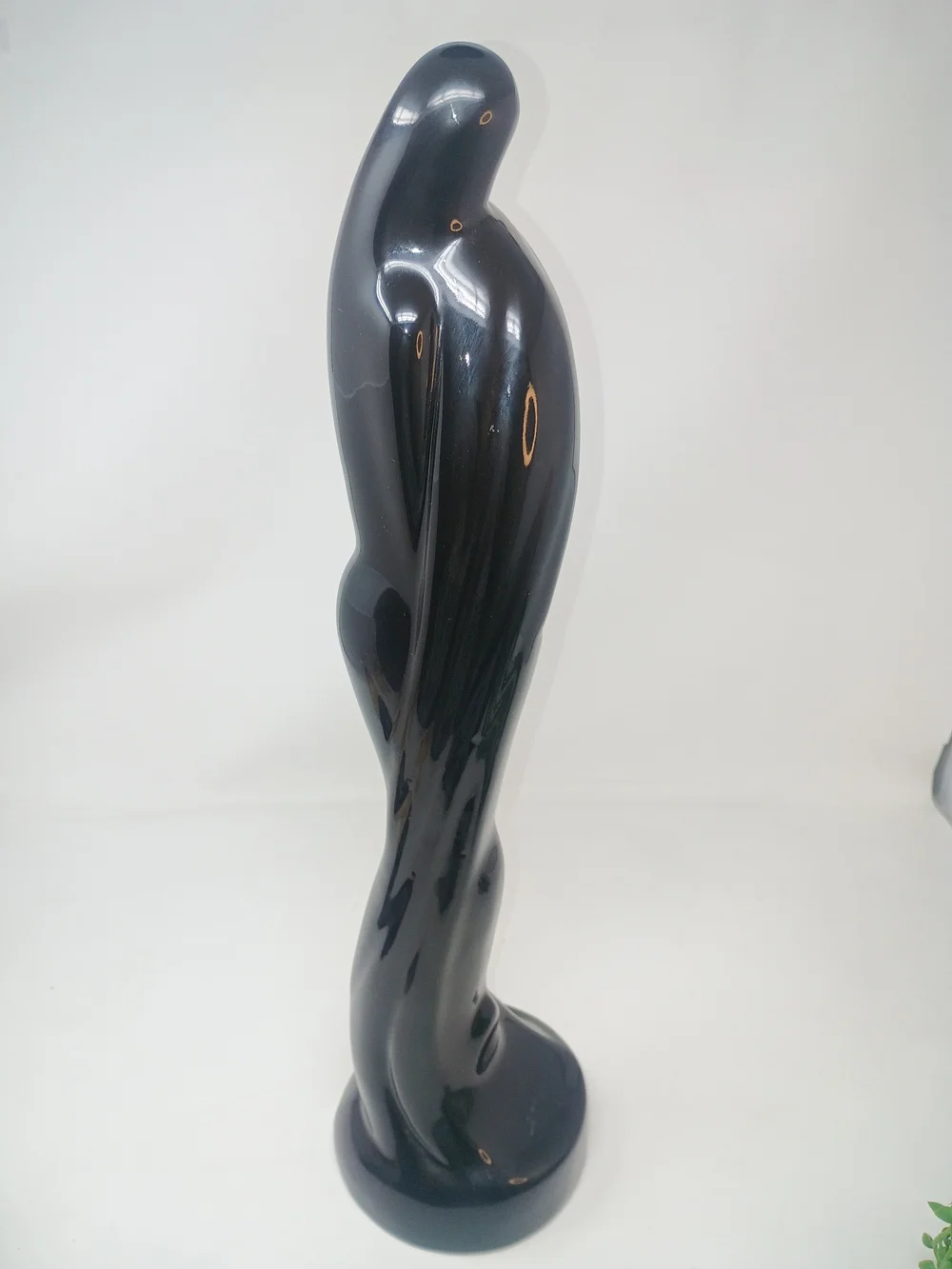 Vintage Royal Haeger Entwined Sleek Black Abstract 80's  Sculpture